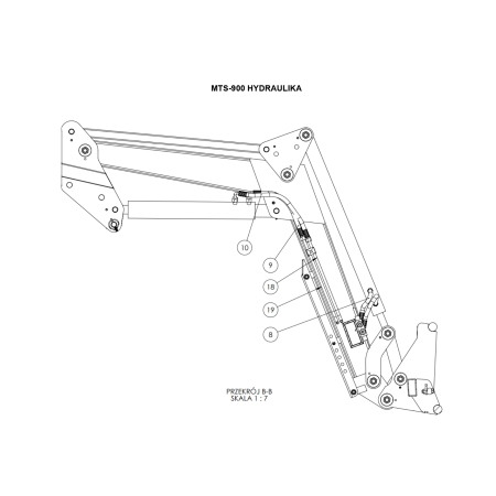 Części zamienne do Ładowacza czołowego Metal-Technik MTS-900